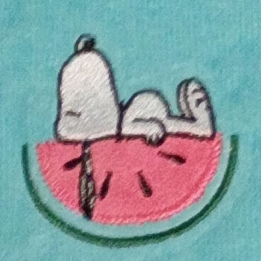 NWT ~ Officially Licensed Peanuts Snoopy Summer Themed Decorative Hand Towel